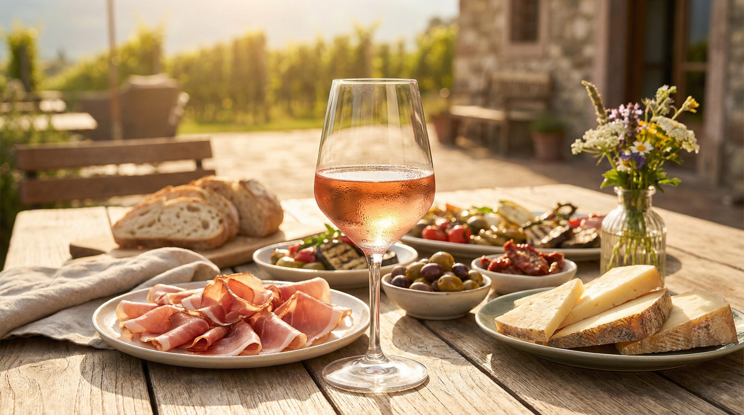 Südtiroler Roséwein mit Speck, Käse und mediterranen Antipasti – Food Pairing
