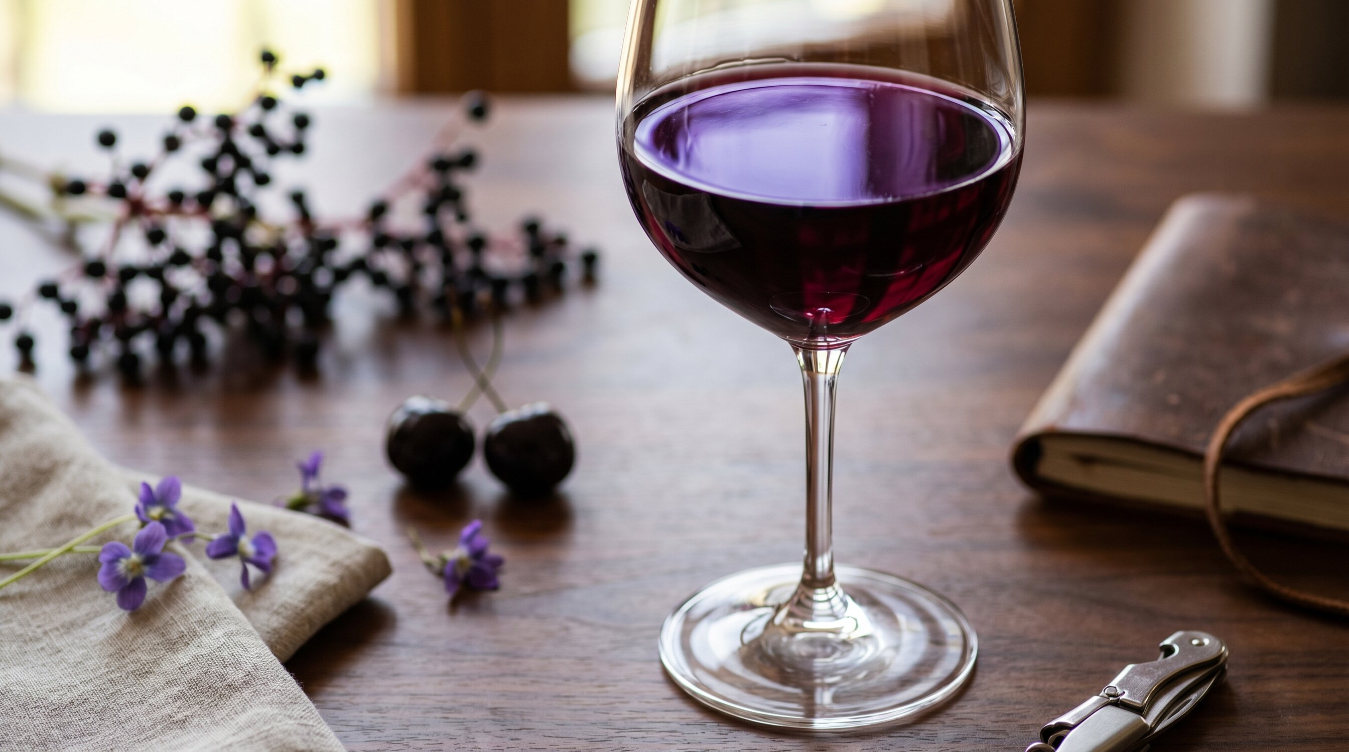 Lagrein Wein aus Südtirol mit rubinroter Farbe und typischer Aromatik