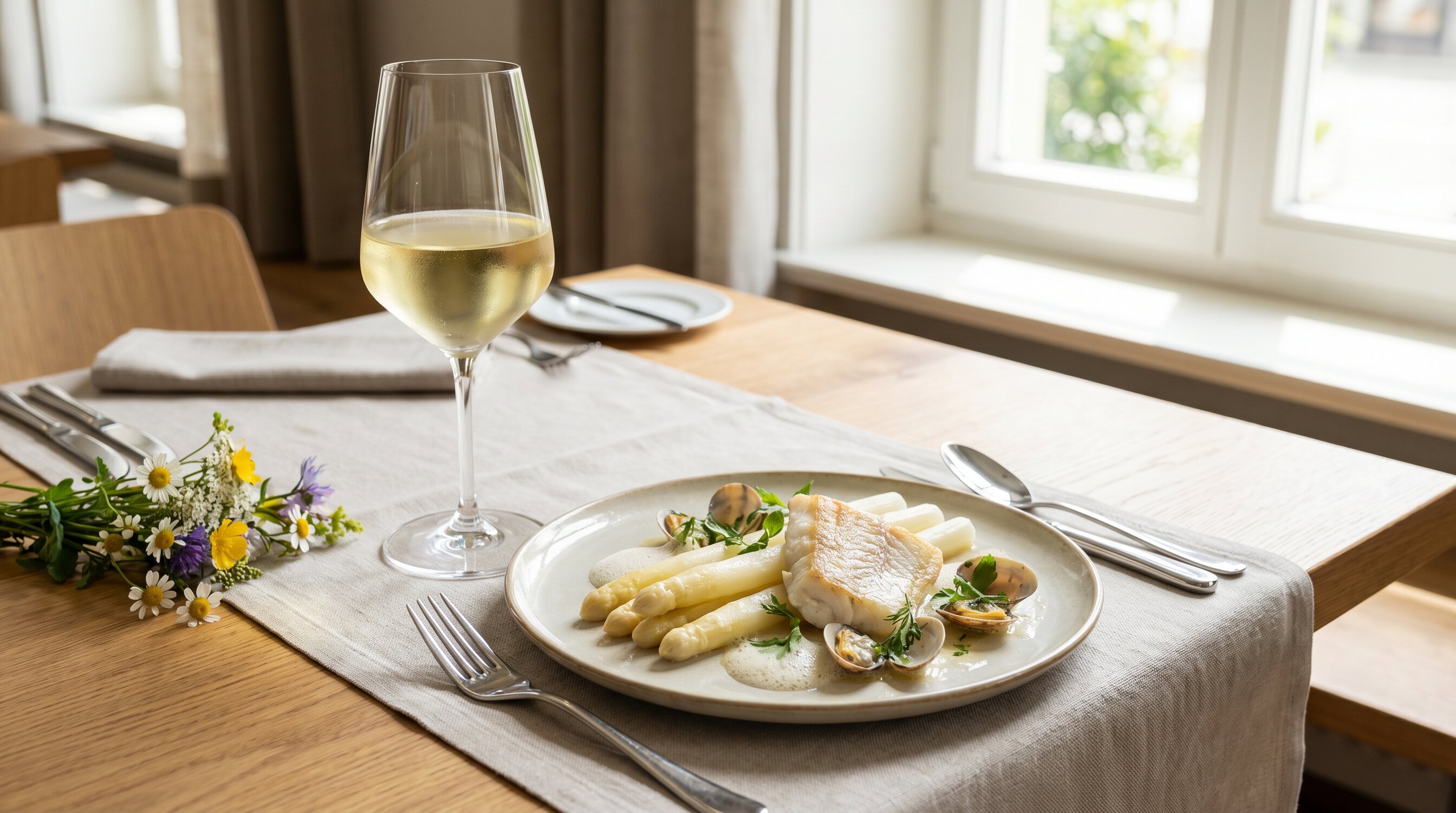 Weißburgunder aus Südtirol als Speisebegleiter zu Spargel, Fisch und feiner Küche
